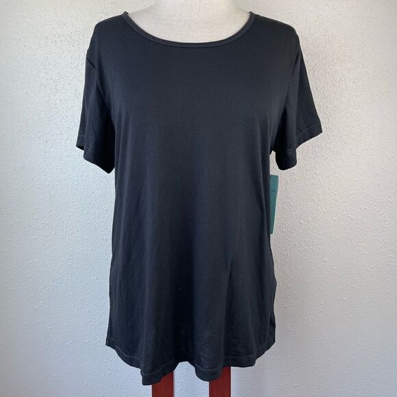 NWT Ideology Black Short Sleeve Performance T-Shirt Size L - Picture 1 of 7
